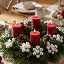 Artikel Glaskugeln Spiegelbeeren 25 mm Silber Mix 140 Stück