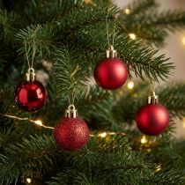 Artikel Christbaumschmuck Weihnachtskugeln Kunststoff Ø3cm Rot 14 Stück