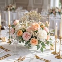 Artikel Künstliches Schleierkraut Creme Gypsophila Bund 46cm, 3 Stück