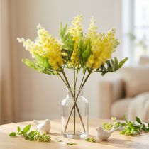Artikel Künstliche Silber-Akazie Mimose Gelb 53 cm 3er-Set