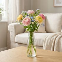 Artikel Glasflasche Transparent Ø8cm H22cm – Vase und Dekorationsflasche