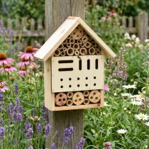 Artikel Insektenhotel aus FSC-Tannenholz mit Satteldach, für den Aussenbereich, H23,5cm