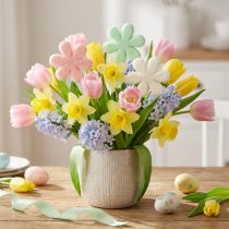 Artikel Blumenstecker Blüte Ø8,5 cm Pastellfarben 12 Stück