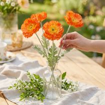 Artikel Künstliche Mohnblumen Orange, 78 cm, 3 Stück