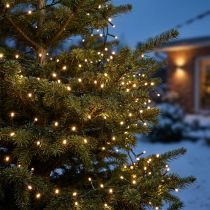 Artikel LED-Lichterkette 350 warmweisse LEDs, 7,5 m, grün, für Innen und Aussen