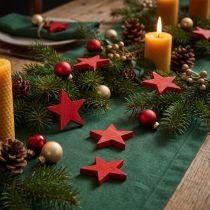 Artikel Weihnachtsdeko Holzsterne Rot Ø5,5 cm 12 Stück