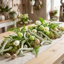 Artikel Cupy-Wurzeln aus Holz, Deko-Wurzeln, 6-18 cm, hellgrün-weiss gewaschen, 350g