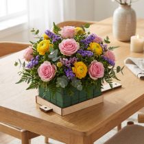 Artikel Steckschaum-Ziegel mit Holzunterlage 12×10cm für florale Dekoration