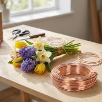 Artikel Aluminiumdraht Rolle 60 m Kupferfarben für Basteln und Floristik
