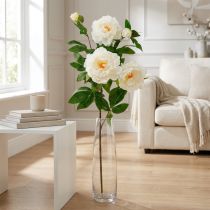 Artikel Seidenblume Pfingstrose künstlich Cremeweiss 135 cm