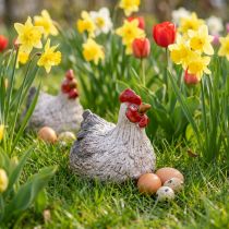 Artikel Keramik Dekofigur Huhn 16×12×12cm für Osterdekoration Innenbereich