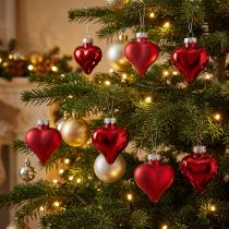 Artikel Christbaumschmuck Herzen Kunststoff Rot 3 cm 22 Stück