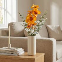 Artikel Cosmea Kunstblume 75cm Orange aus Kunststoff mit Metallkern