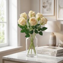 Artikel Künstliche Rosen Creme Kunststoff Ø6cm L50cm 6 Stück