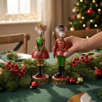Artikel Weihnachtsmaus Mäuse Deko Figuren 14,5cm Rotgrün 2St