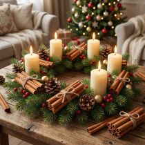 Artikel Dekorative Zimtröllchen aus Zimtstangen 10 cm, 1 kg, Naturmaterial für Weihnachts- und Basteldekoration