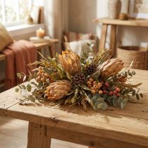Artikel Trockenblumen Protea Repens Creme 25 Stück 15–20 cm