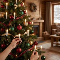 Artikel Windstosslichterkette matt, 30 Lichter, 11,6 m, Weiss, Innenbereich