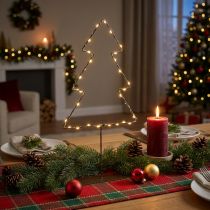 Artikel LED-Weihnachtsbaum aus Metall 47 cm batteriebeleuchtet für Innen