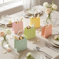 Artikel Geschenktüte Papier mit floralem Design 12cm Pastellfarben 12er-Set für kleine Geschenke