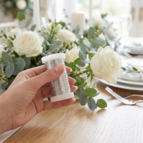 Artikel Myrtendraht Silber 0,30 mm 100 g Basteldraht für Floristik und Dekoration