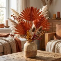 Artikel Trockenblumen Palmspear Sun Mini Orange, 50 Stück, ca. 32–45 cm
