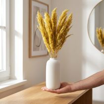 Artikel Trockengras Riedgras Gelb 70-75cm Trockenblumen Bündel