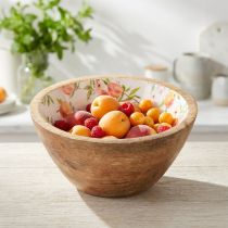 Artikel Mangoholz Schale Ø12,5 cm mit Pfirsich-Motiv