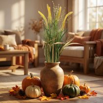 Artikel Grasbund mit Dolden 84 cm aus Kunststoff in Herbstfarben