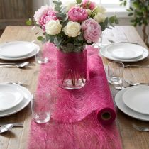 Artikel Vlies Faserseide Dekoband 8cm x 25m Fuchsia für Dekoration