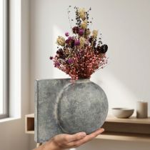 Artikel Trockenblumen-Mix Lila Klee Strohblumen Flachs Dill 35cm 150g – Naturdeko für Innenräume