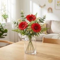 Artikel Künstliche Gerbera aus Stoff Rot 45cm
