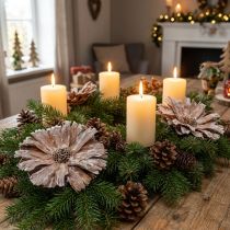 Artikel Protea Repens Rosette 8-10 cm Weiss gewaschen 25 Stück