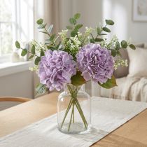 Artikel Deko Hortensien künstlich Lila Blüten Ø18 cm 69 cm 2er-Set