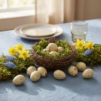 Artikel Ausgeblasene Wachteleier Creme 3cm – Dekoration für Ostern, 50 Stück