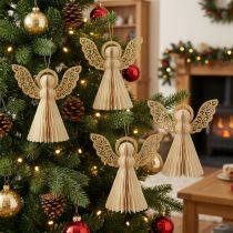 Artikel Papierengel H 12 cm creme 4er-Set Weihnachtsdeko
