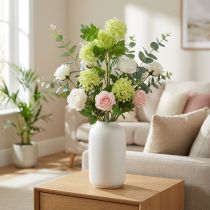 Artikel Künstlicher Schneeball Dekozweig Grün 78cm Ø6,5cm