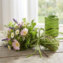 Artikel Poly Raffia-Band Grün Braun, 200 m, Dekorations- und Bastelband