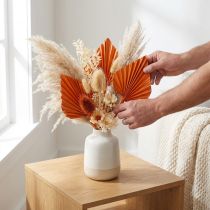 Artikel Palmspear aus Palmblättern Orange 65 Stück ca. 40–56 cm