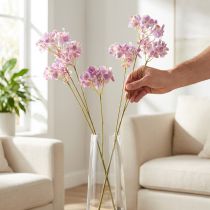 Artikel Hortensie künstlich, 110 cm, Rosa, 2 Stück, pflegeleichte Dekoration
