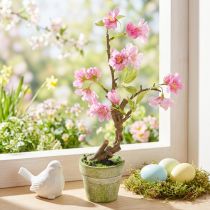 Artikel Künstliches Mandelbäumchen im Topf mit rosa Blüten H28cm
