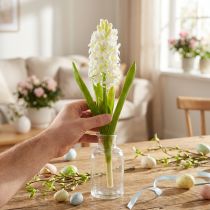 Artikel Weisse künstliche Hyazinthe mit Real-Touch Effekt 40cm