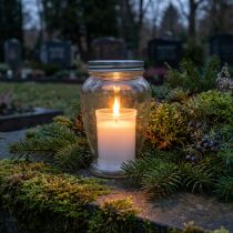 Artikel Nachfüllkerzen für Grablichter aus Paraffin Weiss Ø6cm H6,5cm 22h Brenndauer 15 Stück