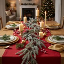 Artikel Weihnachtsgirlande Tannengirlande 180 cm mit Frost-Effekt und Zapfen