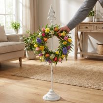 Artikel Kranzhalter aus Gusseisen Weiss 76cm Shabby Chic für Dekokränze