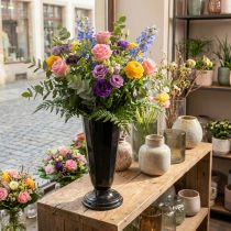 Artikel Einstellvase aus Kunststoff Schwarz Ø19cm 47cm hoch
