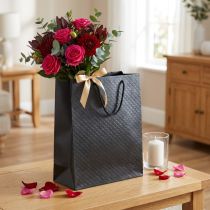Artikel Geschenktasche Geschenktüte Schwarz 26×12×32cm 1 St