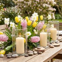 Artikel Windlicht Kerzenhalter Glas Klar Ø9,5cm H15cm - Set mit 6 Stück