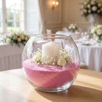 Artikel Farbsand Rosa 2kg 0,5mm für Floristik und Dekoration