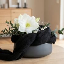 Artikel Dekowolle Filzwolle 2m Schwarz für Bastelarbeiten und Floristik